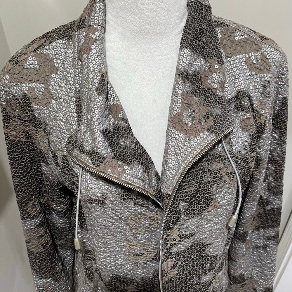 Ruby Rd Zip Front Jacket Size 14 Grey And Brown A… - image 8